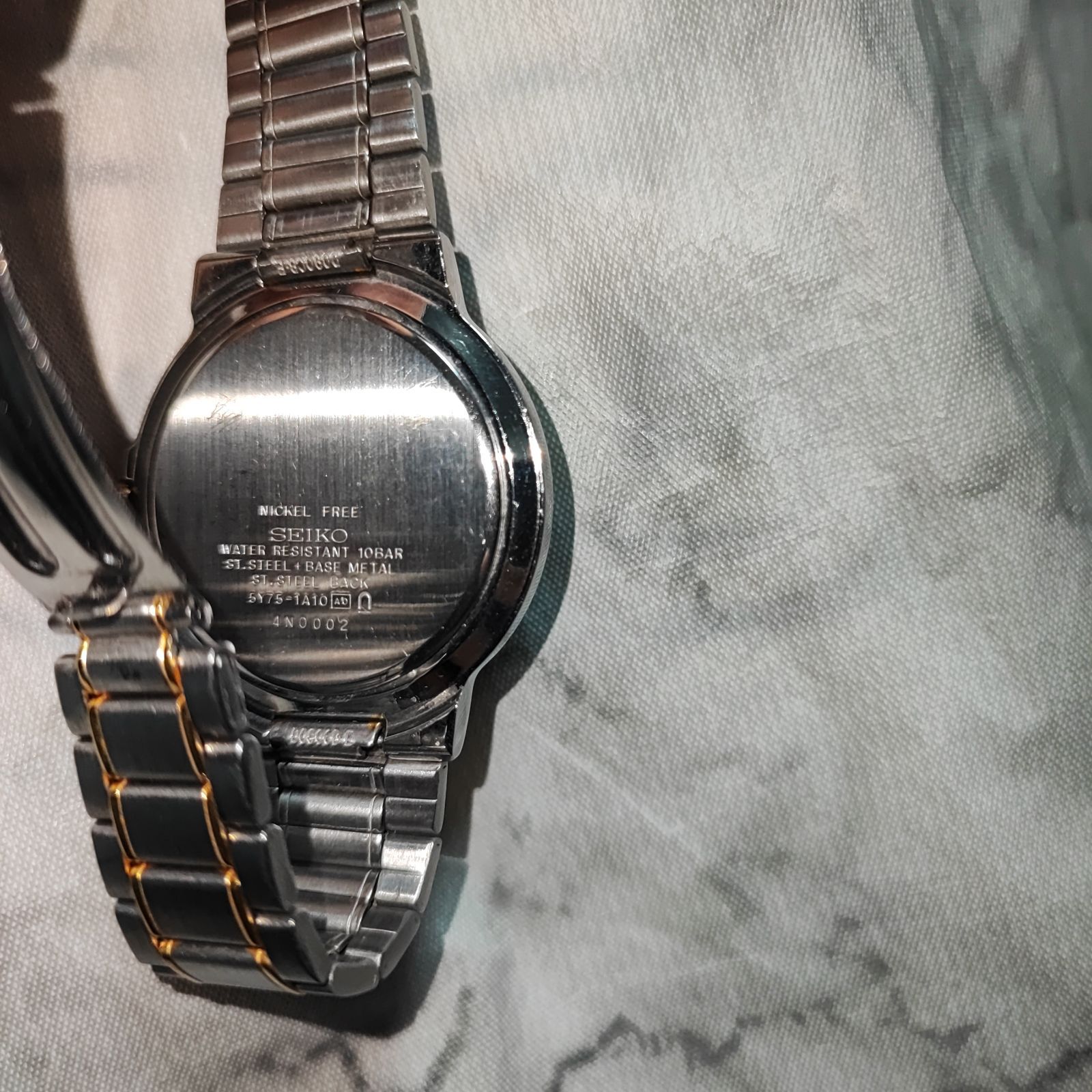 稼働品/美品】SEIKO ソーラー 腕時計 5Y75-1A10 90s～00s - メルカリ