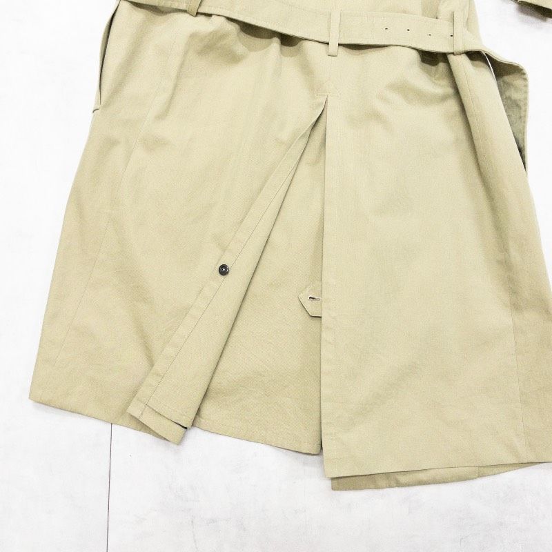 Drawer ドゥロワー トレンチコート チェック柄 ライナー付き ベルト