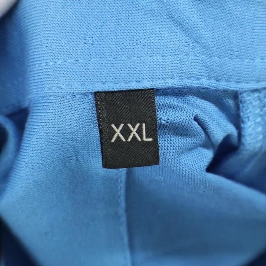 新品】Z ZEGNA ゼニア 半袖ポロシャツ XXL メンズ ブルー メッシュ切替