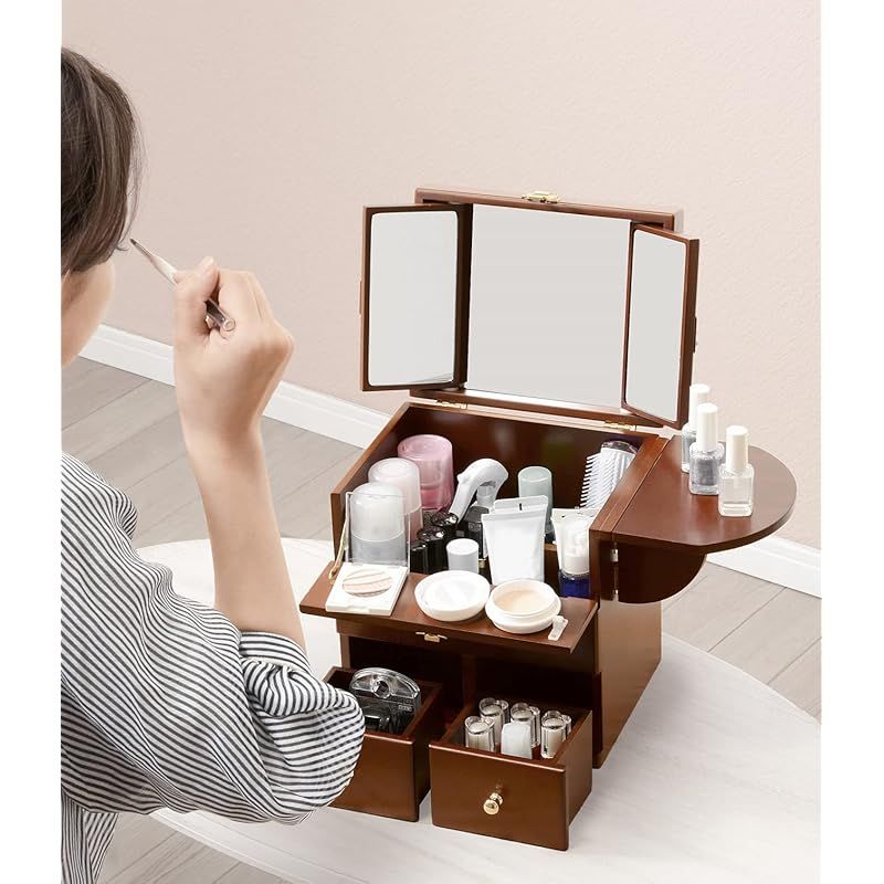 萩原 メイクボックス コスメボックス コスメ 化粧品 メイク道具 収納