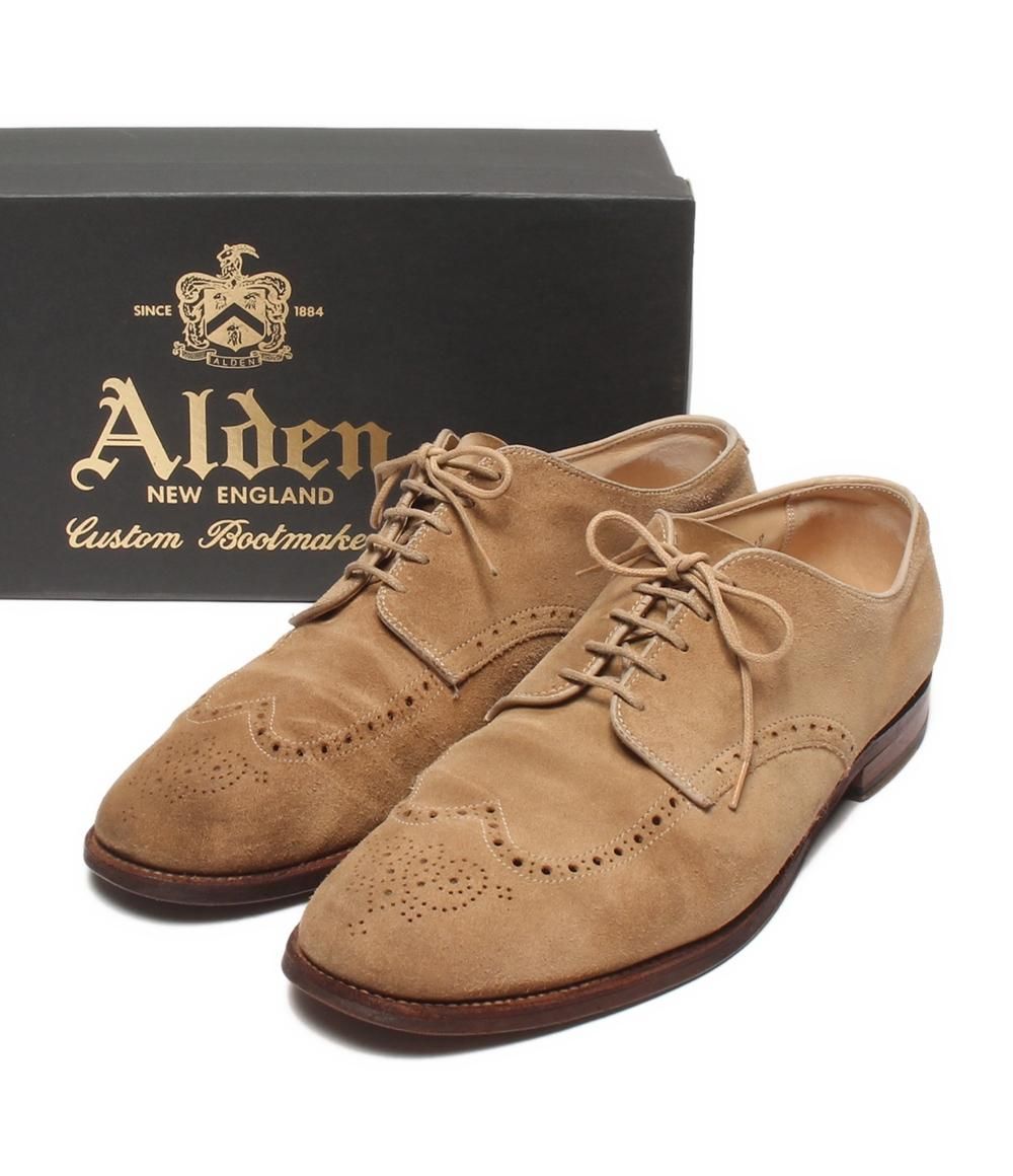 オールデン ウィングチップシューズ スエード 34923F メンズ SIZE 11