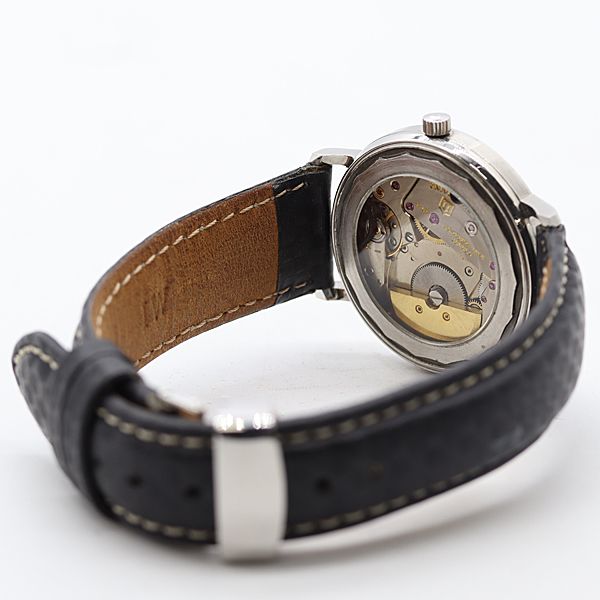  稼働 ユニバーサルジュネーブ ホワイトシャドー AT|自動巻 シルバー文字盤 メンズ腕時計 4262500 2ANT ABC18846 KMT 結婚式対応 自動巻き時計 腕時計(アナログ)