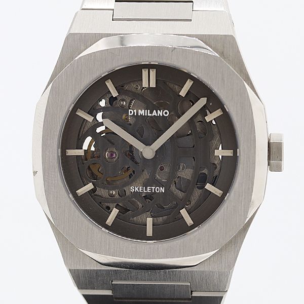 稼働 D1 MILANO スケルトン 9D3397B AT|自動巻 スケルトン文字盤 メンズ腕時計 2000000 2JWY ABC18832 KMT