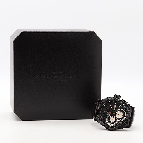  稼働 ヴァンデルボーヴェデ レジェンドライダー 0003022 AT|自動巻 黒文字盤 メンズ腕時計 3771900 2OKT ABC18829 KMT トレーナー 自動巻き時計 腕時計(アナログ)