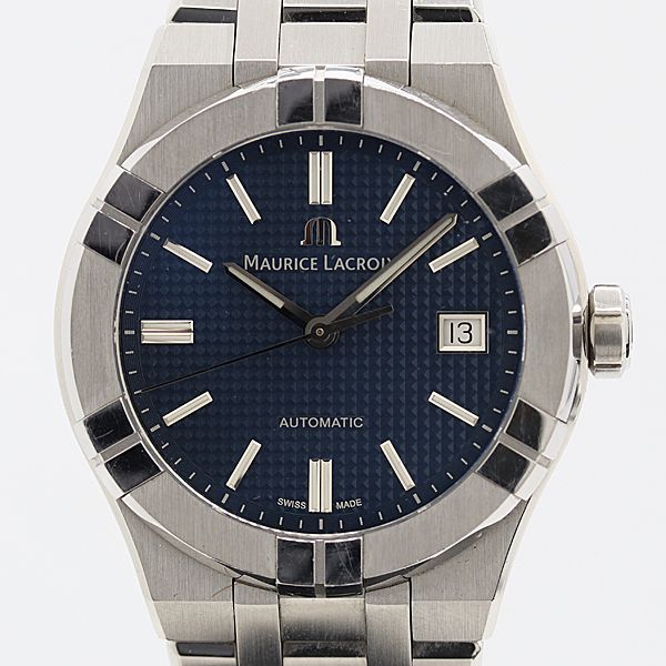 稼働 モーリス ラクロア アイコン AI6007-SS002-430-1 AT|自動巻 ブルー文字盤 メンズ腕時計 3013010 2OKT ABC18831 KMT