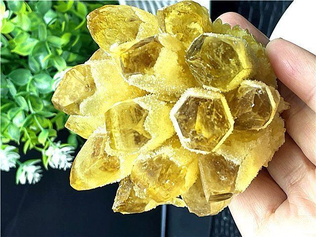 超綺麗☆パイナップル水晶クラスターB89D6/86D21C - メルカリ