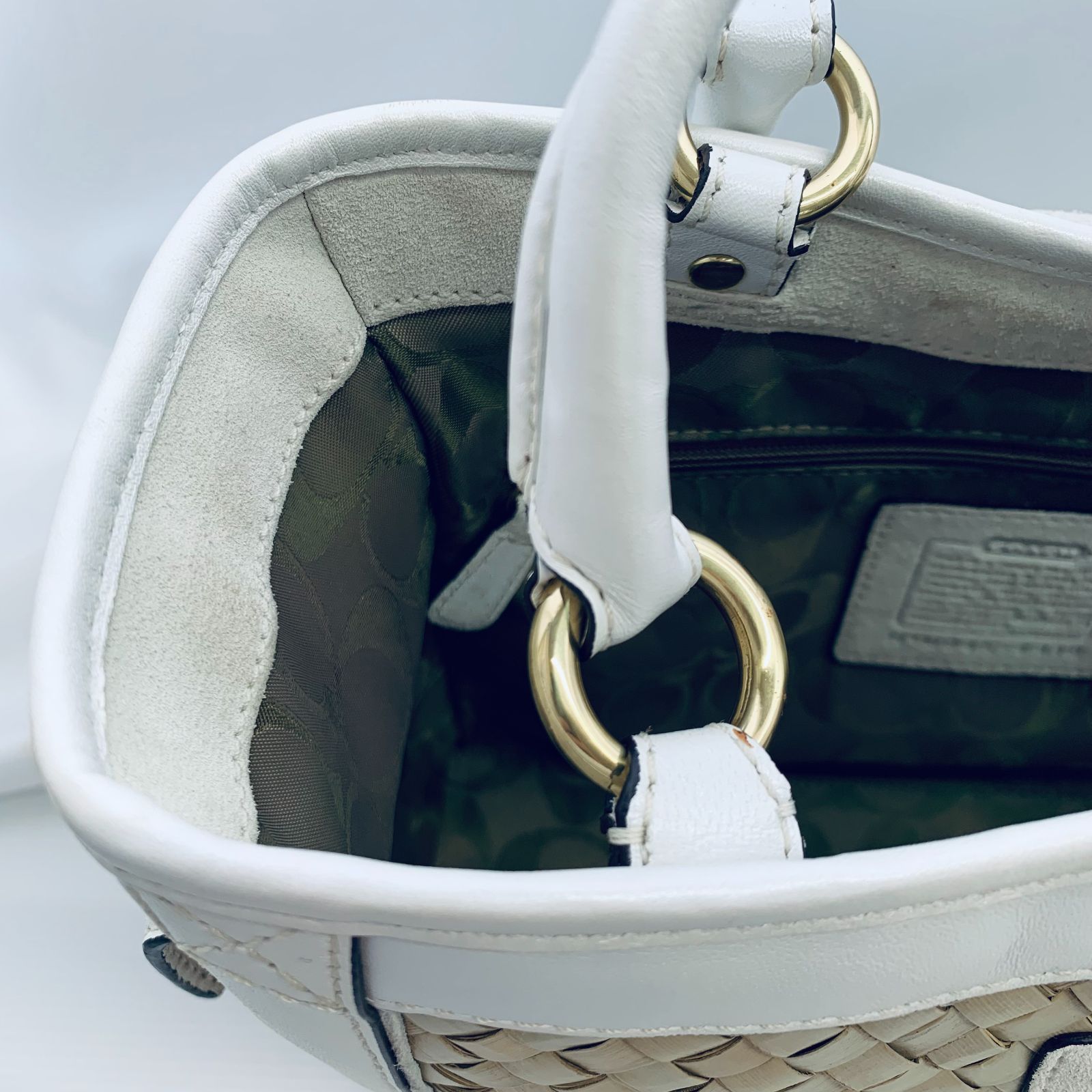 COACH コーチ ストローバッグ カゴバッグ サマー 4419 ナチュラル 