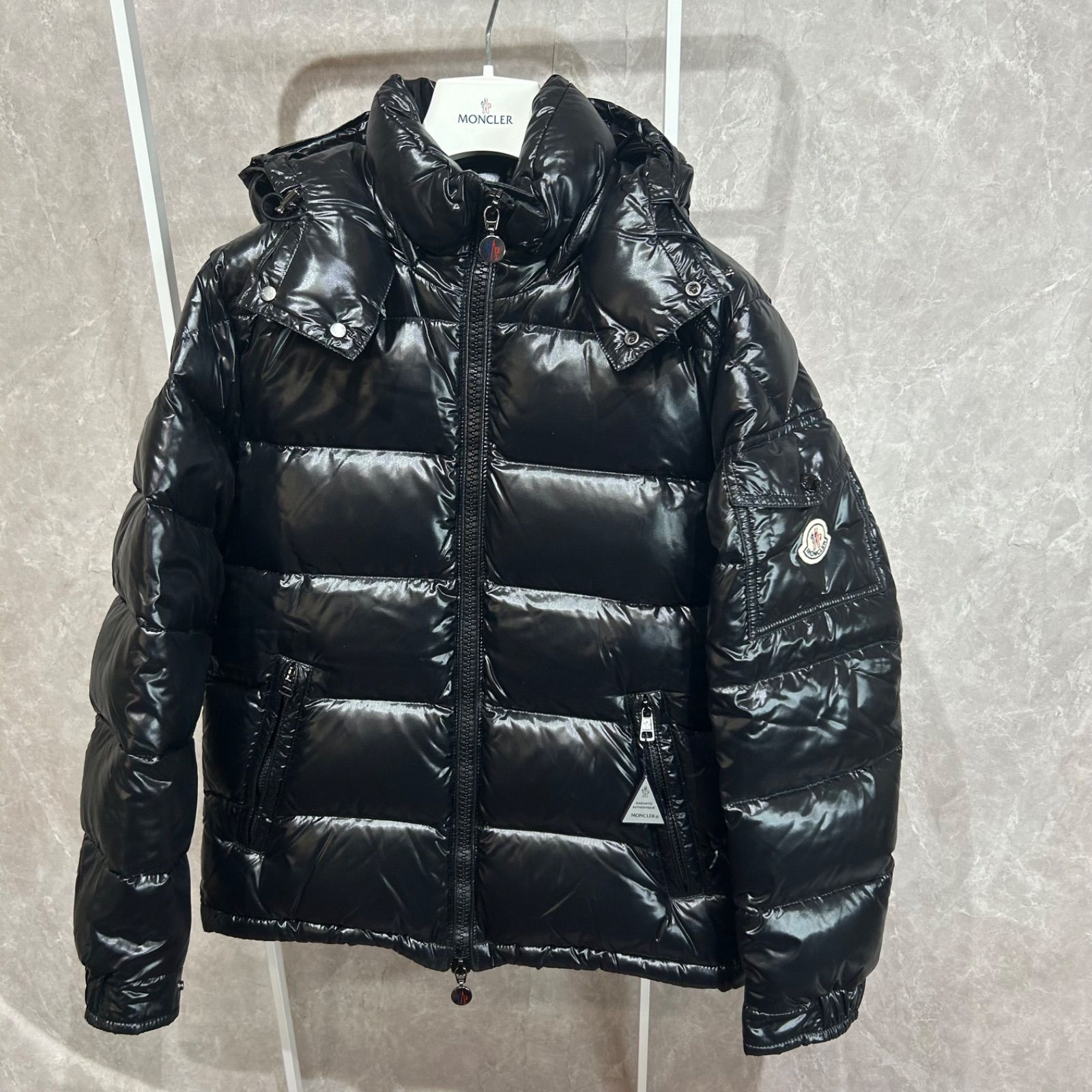 未使用に近い】 MONCLER モンクレール ダウンジャケット ブラック MAYA 