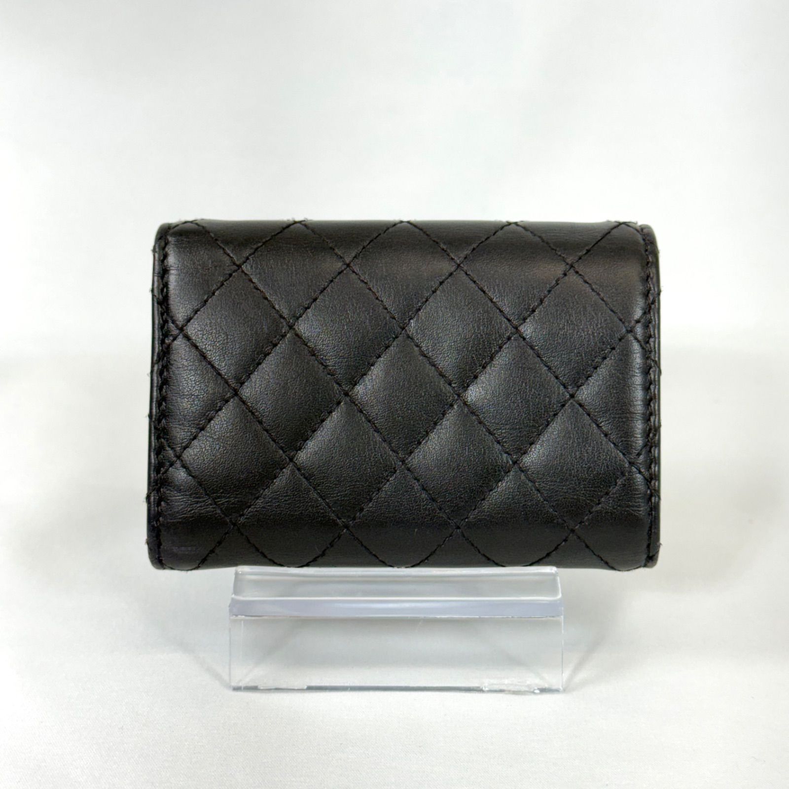 人気・美品】CHANEL シャネル ラムスキン ボーイシャネル コンパクト 