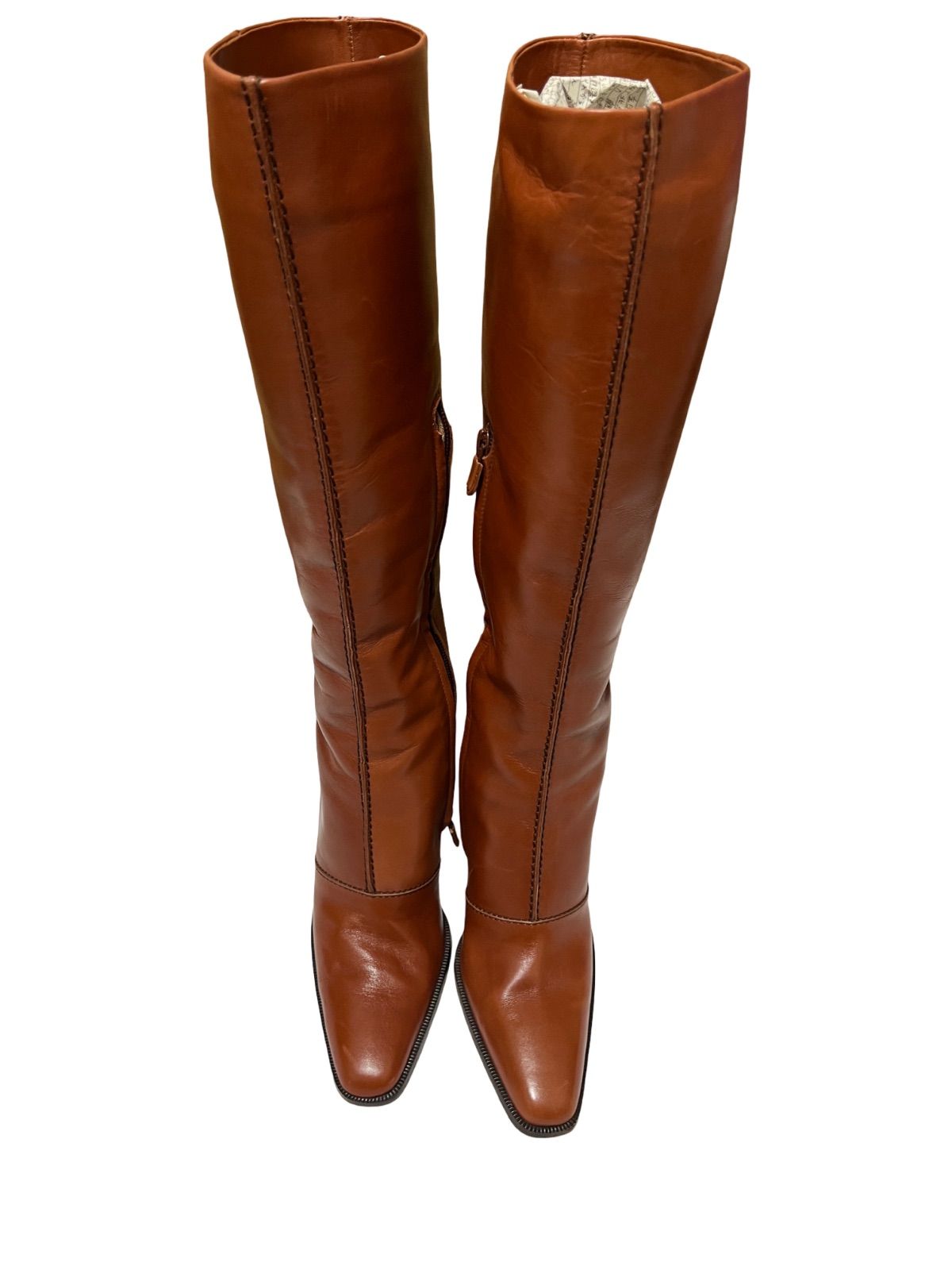 TOD'S トッズ ロングブーツ レザー ポインテッドトゥ ブラウン