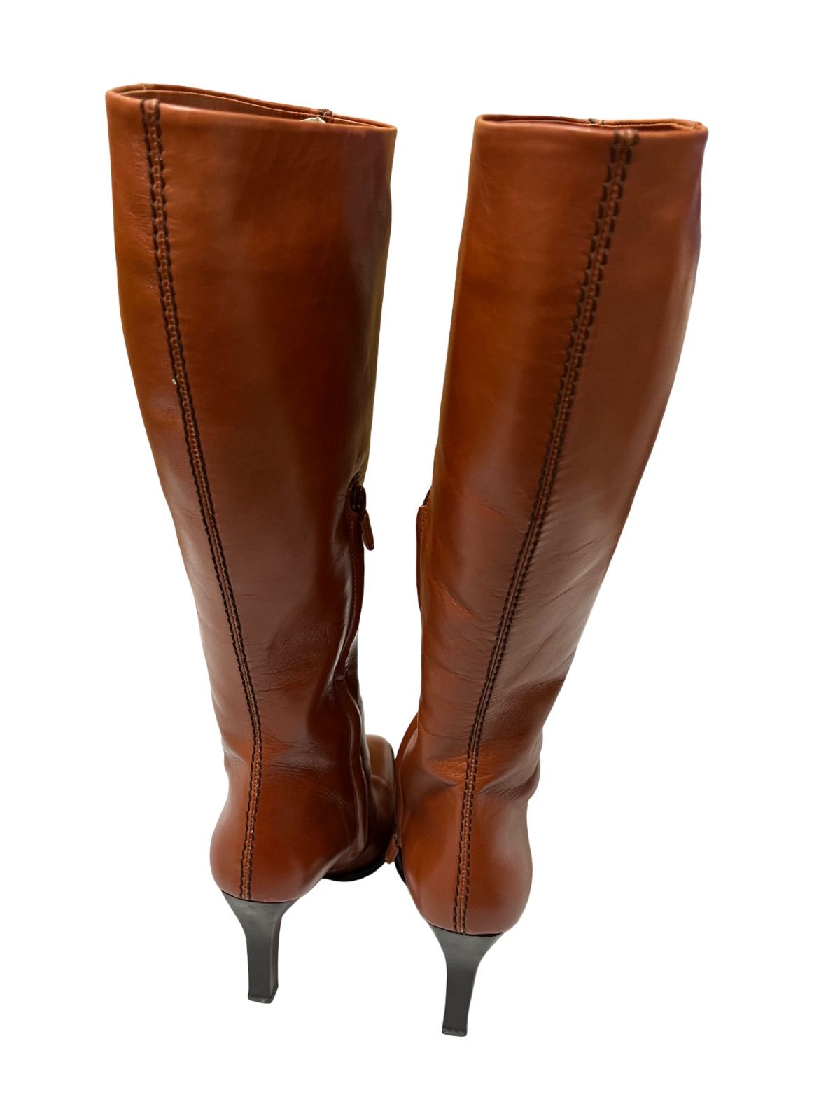 TOD'S トッズ ロングブーツ レザー ポインテッドトゥ ブラウン