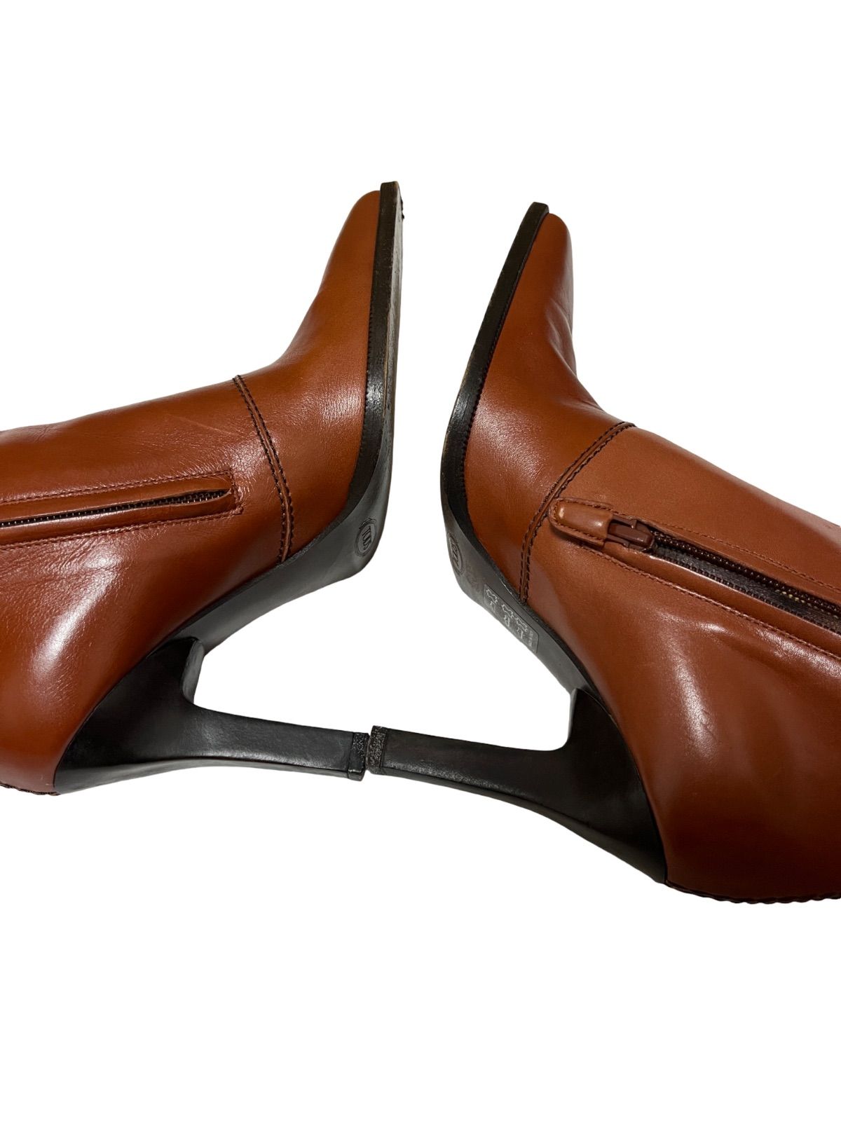 TOD'S トッズ ロングブーツ レザー ポインテッドトゥ ブラウン