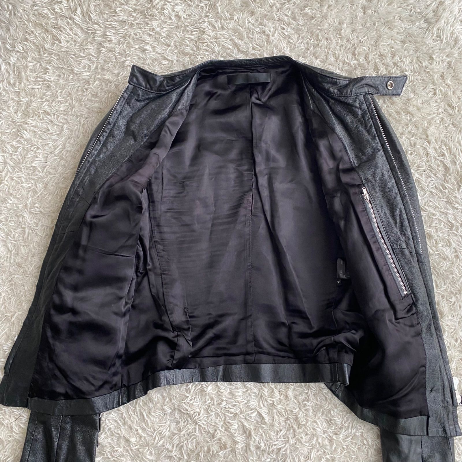 EKAM leather jacket エカム レザージャケット 変形 ダブルジップ