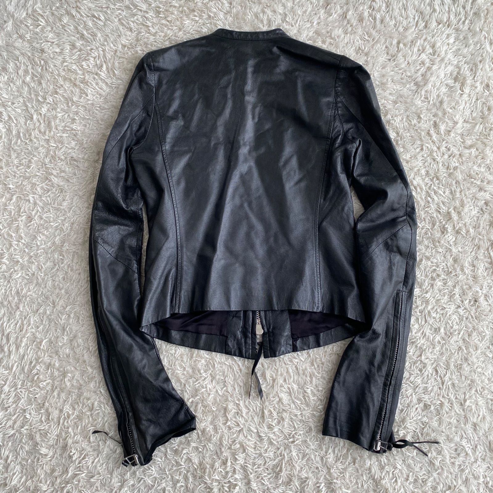 EKAM leather jacket エカム レザージャケット 変形 ダブルジップ