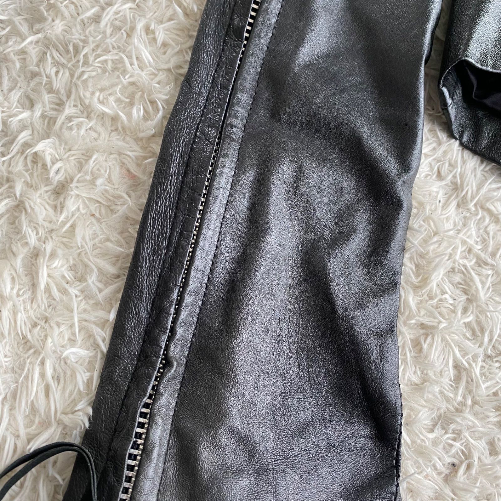 EKAM leather jacket エカム レザージャケット 変形 ダブルジップ