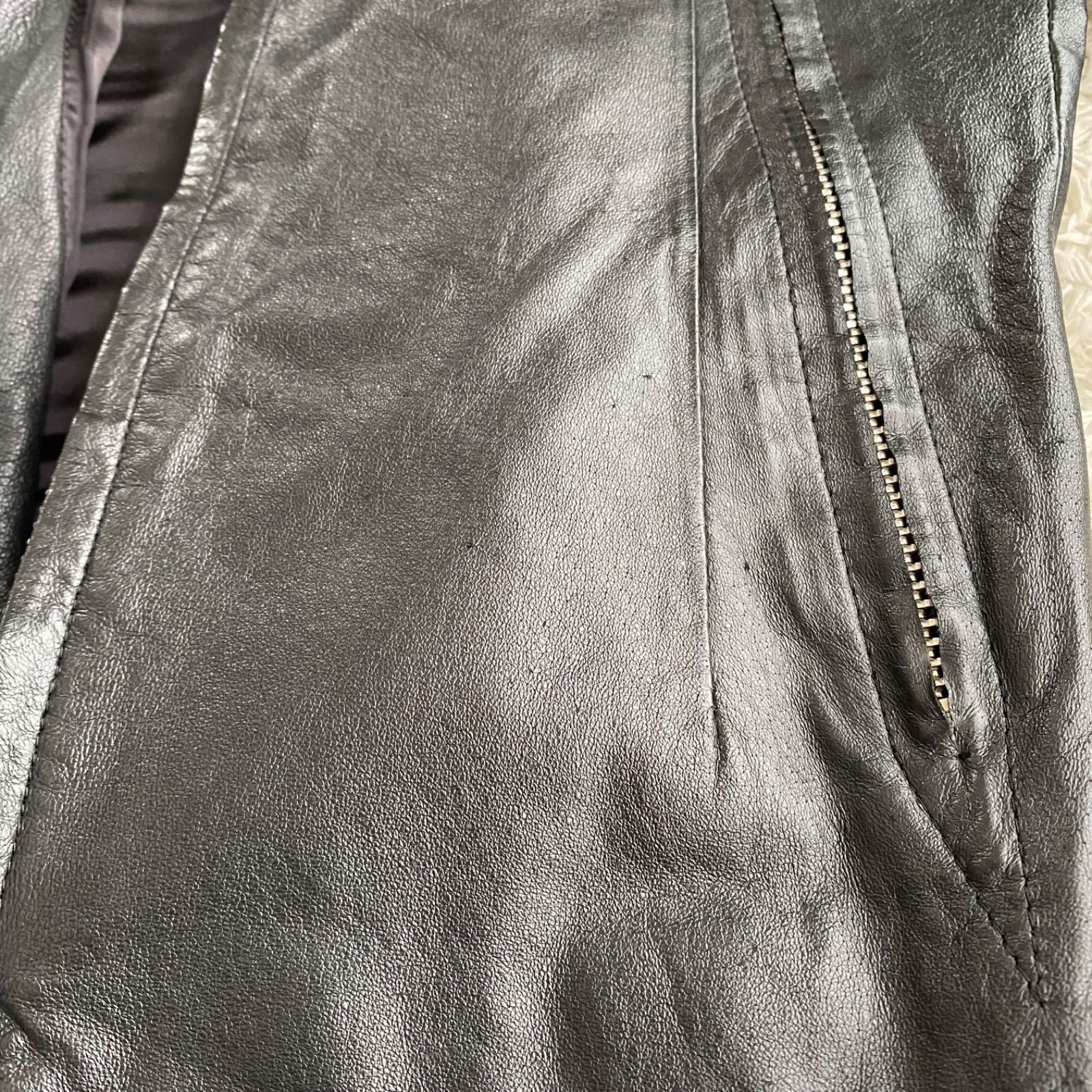 EKAM leather jacket エカム レザージャケット 変形 ダブルジップ
