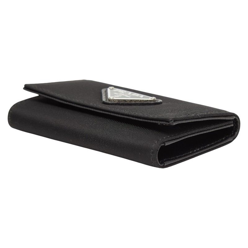 プラダ 三角ロゴプレート 6連 キーケース M222 ブラック ナイロン