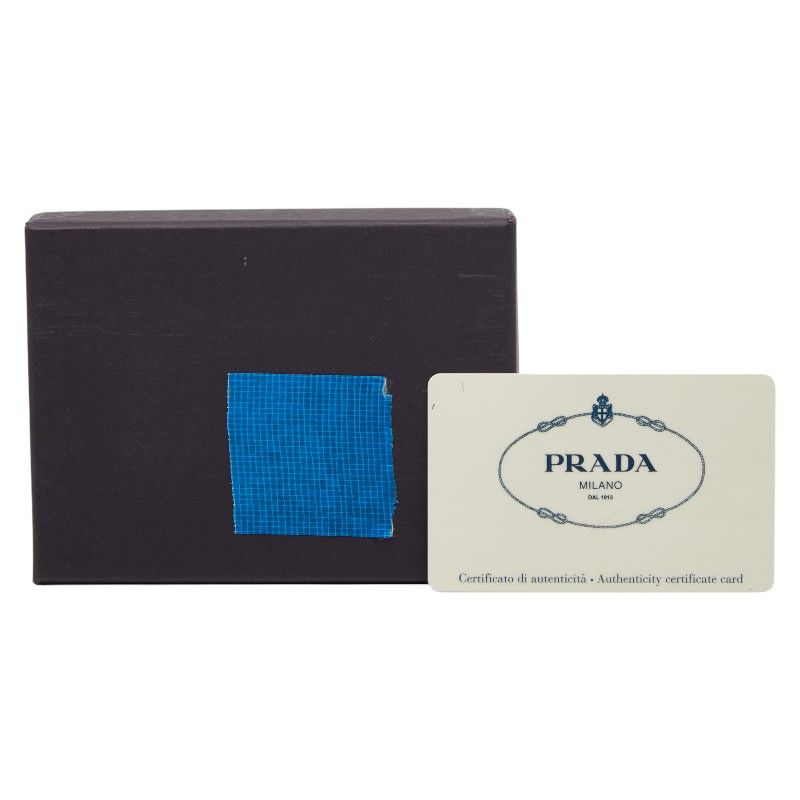 プラダ 三角ロゴプレート 6連 キーケース M222 ブラック ナイロン