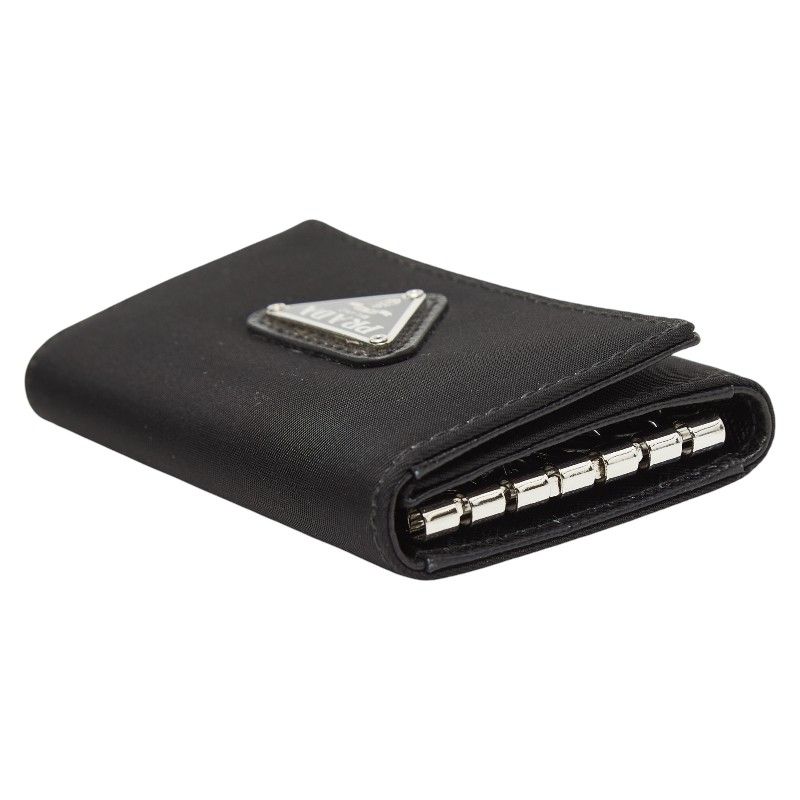 プラダ 三角ロゴプレート 6連 キーケース M222 ブラック ナイロン