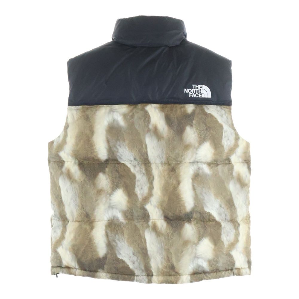 SUPREME (シュプリーム) 13AW ×THE NORTH FACE Fur Print Nuptse Vest