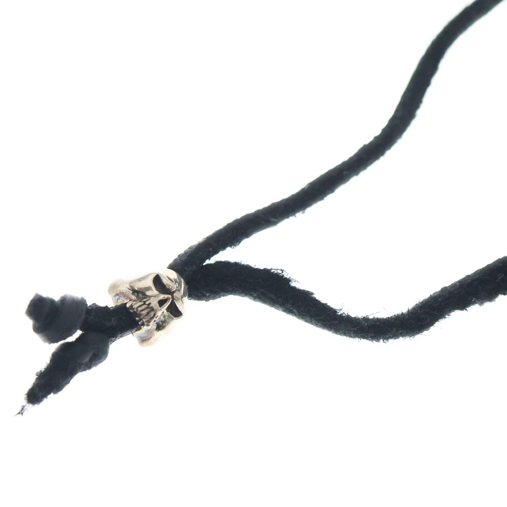 THIRTEEN DESIGNS (サーティーンデザインズ) スカルモチーフ レザーネックレス シルバー