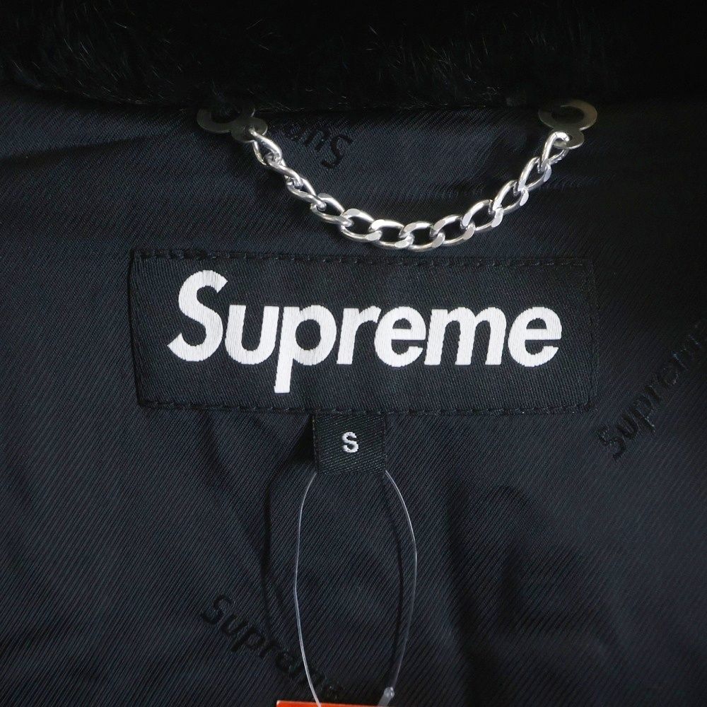 SUPREME (シュプリーム) 17SS Fake Fur Bomber Jacket Black バック
