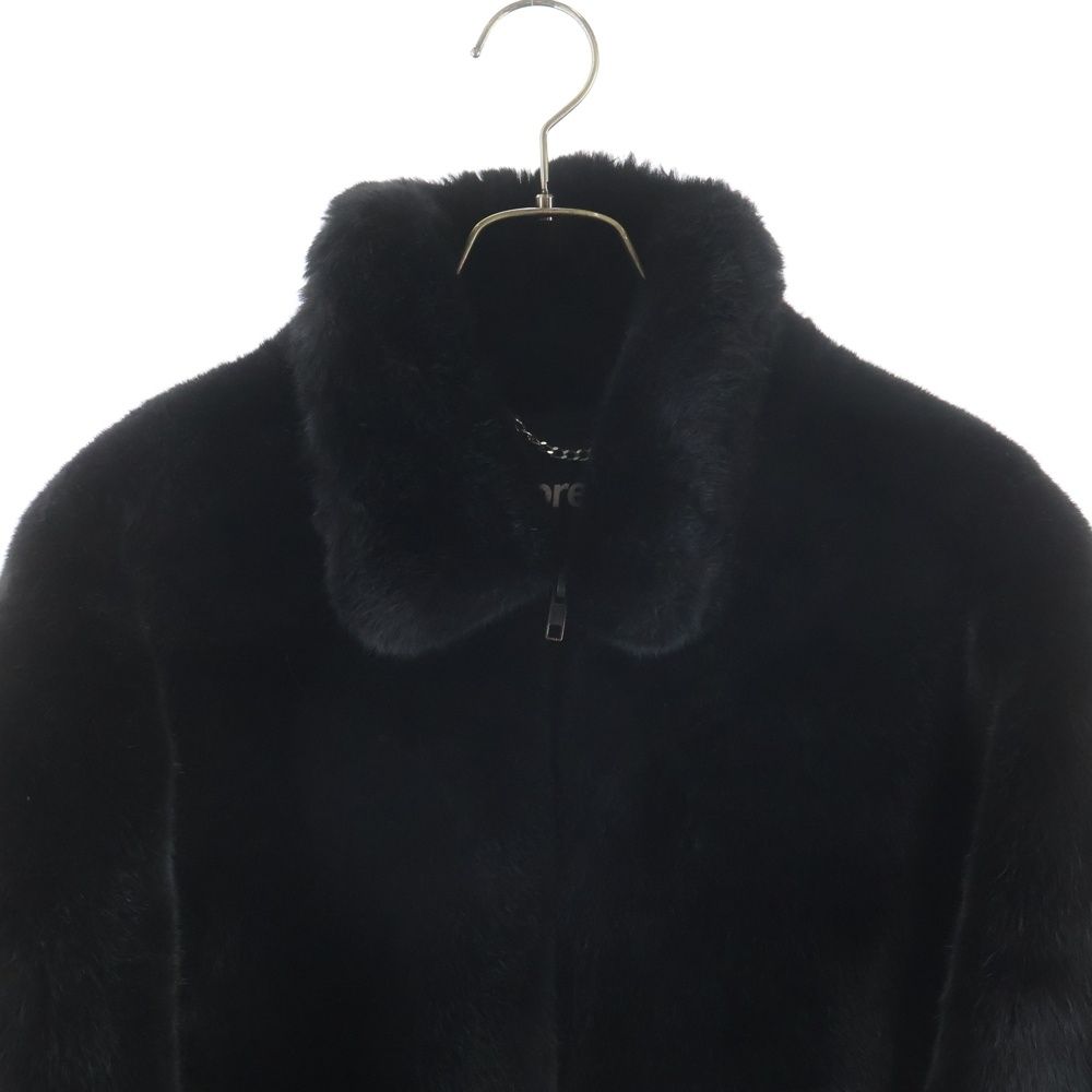 SUPREME (シュプリーム) 17SS Fake Fur Bomber Jacket Black バック