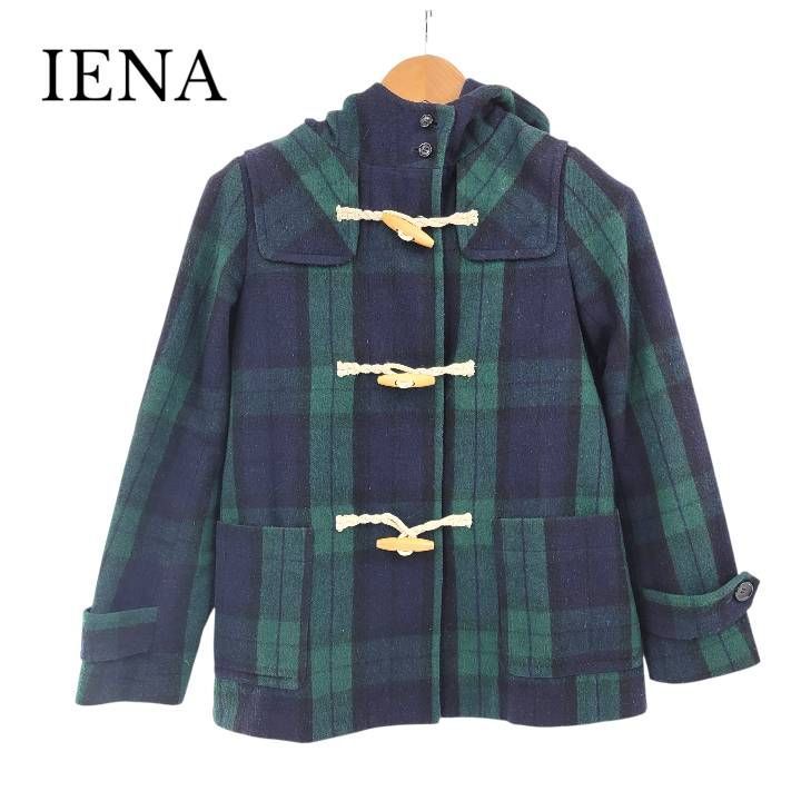 IENA イエナ チェック柄ダッフルコート - メルカリ