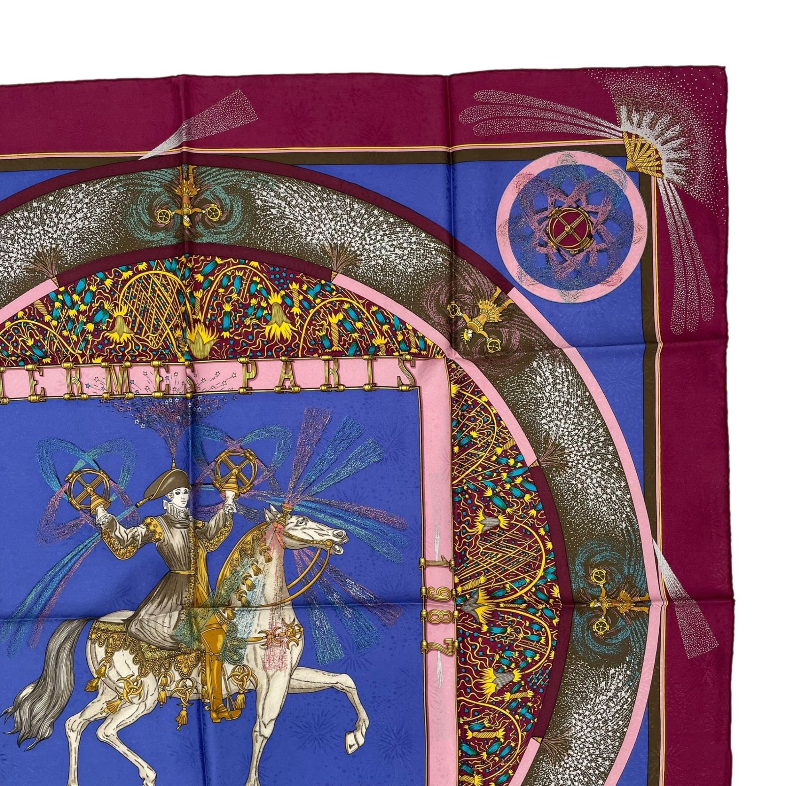 新品同様 HERMES エルメス スカーフ シルク カレ90 FEUX D