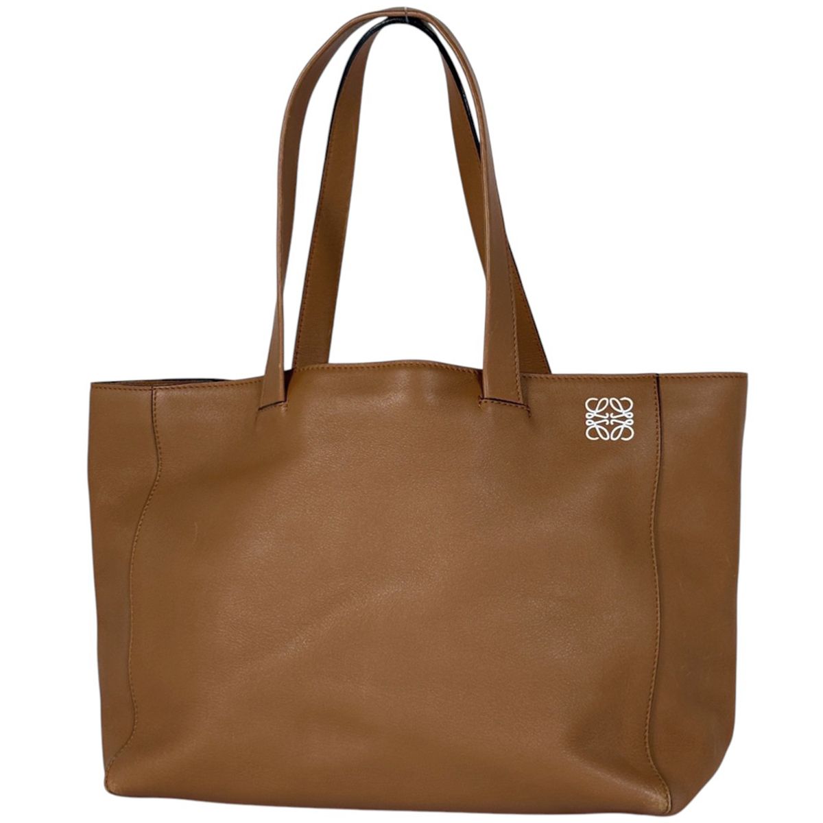 【LOEWE】メッセンジャーバッグ　アナグラム　ゴールド金具　スエード　レザー LOEWE ロエベ ショッパー ハンドバッグ トートバッグ アナグラム