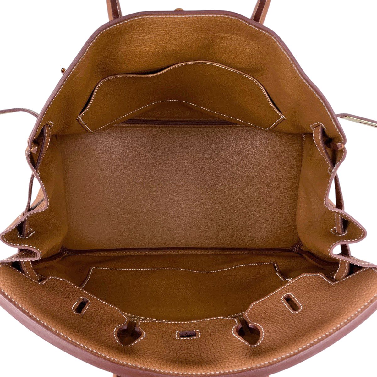エルメス HERMES バーキン35 ハンドバッグ トゴ ブラウン D レディース 