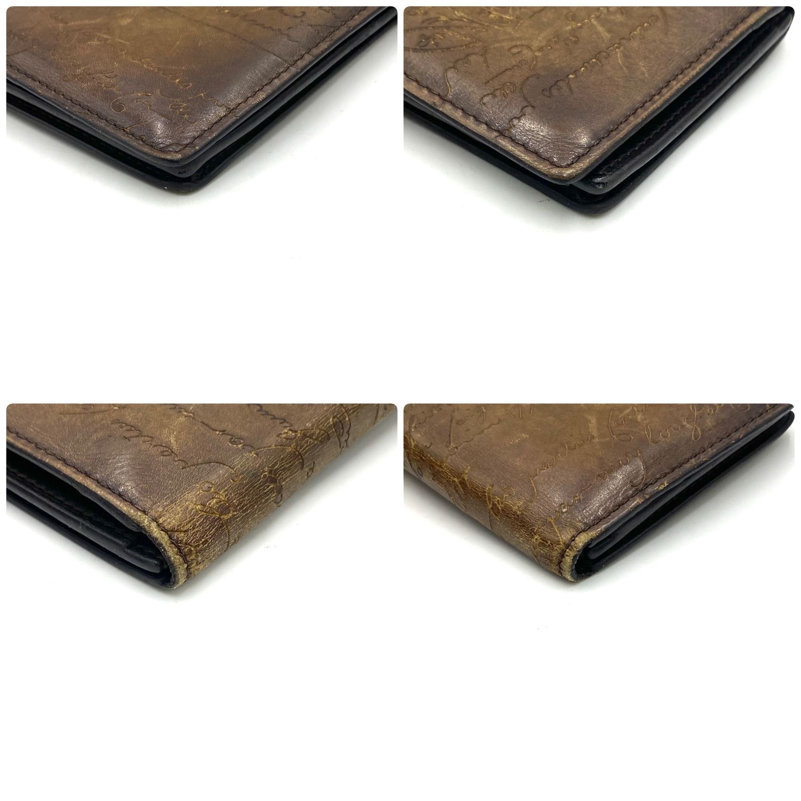 Berluti ベルルッティ カリグラフィー 長財布 ウォレット レザー 総柄 