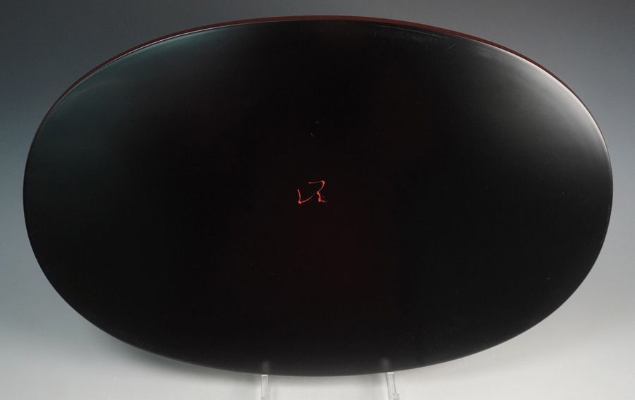 輪島塗 箱瀬淳一 作 小判膳 盆 5枚 紙箱 懐石道具 ヴァン クリーフ