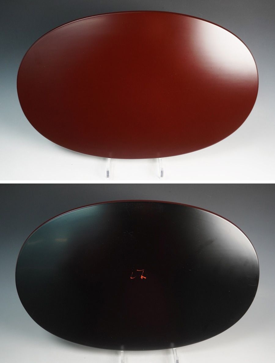 輪島塗 箱瀬淳一 作 小判膳 盆 5枚 紙箱 懐石道具 ヴァン クリーフ