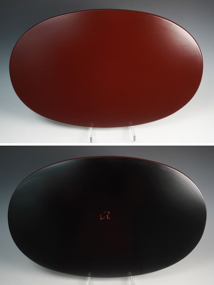 輪島塗 箱瀬淳一 作 小判膳 盆 5枚 紙箱 懐石道具 ヴァン クリーフ