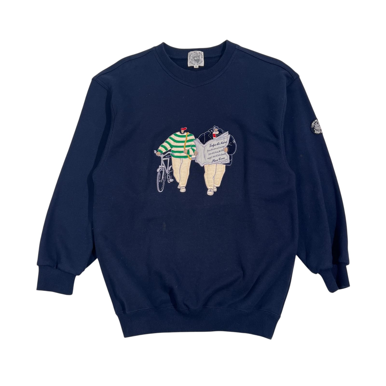 SINA COVA シナコバ キャラクター刺繍 デザイン スウェット トレーナー