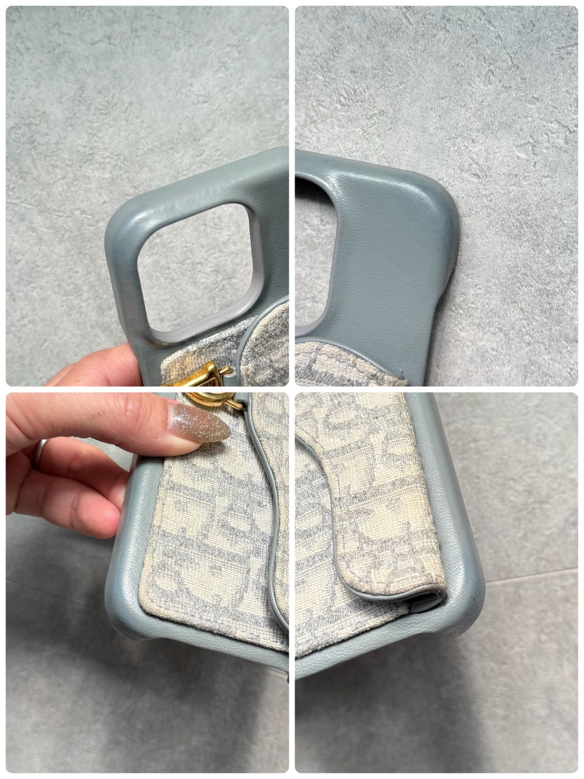 Dior iPhone15Pro ケース サドル オブリーク 紺 - メルカリ