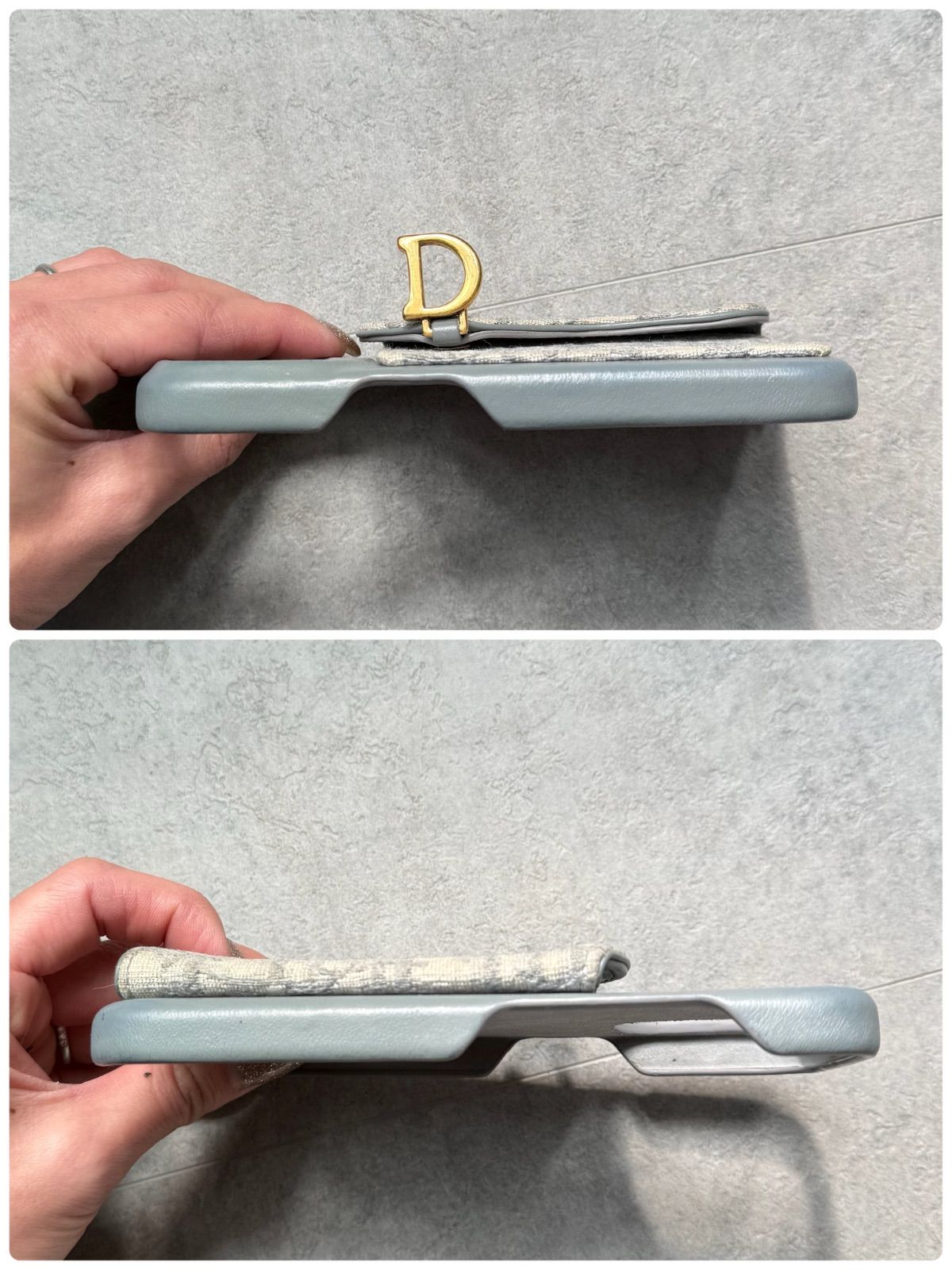 Dior iPhone15Pro ケース サドル オブリーク 紺 - メルカリ
