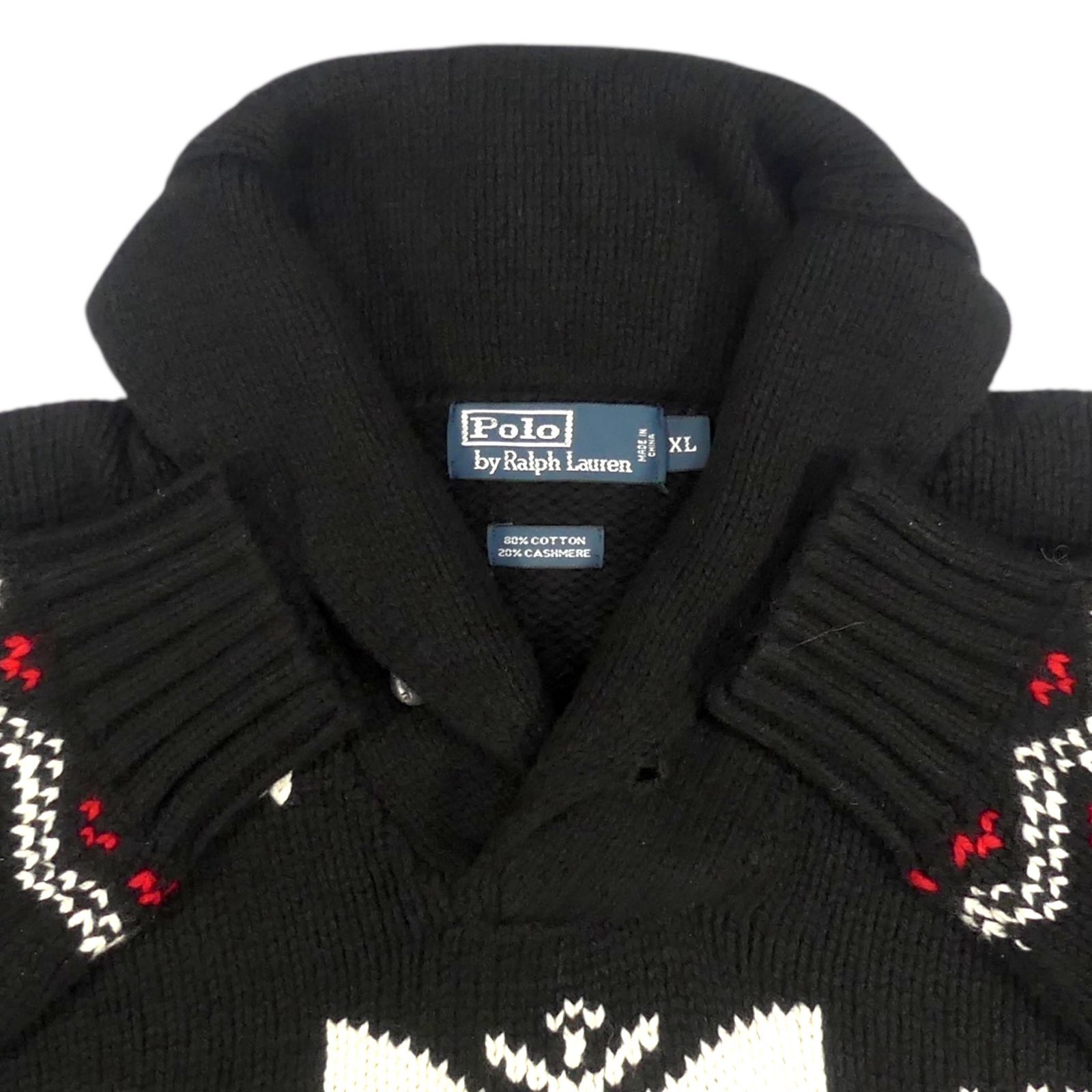 POLO RALPH LAUREN ラルフローレン セーター XL ニット 古着 メンズ 黒 