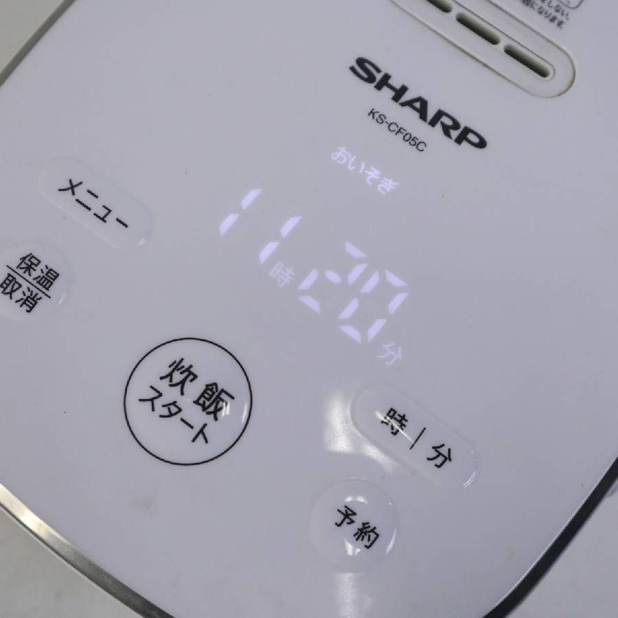 2020年製】 SHARP シャープ 3合炊き マイコンジャー炊飯器 KS-CF05C