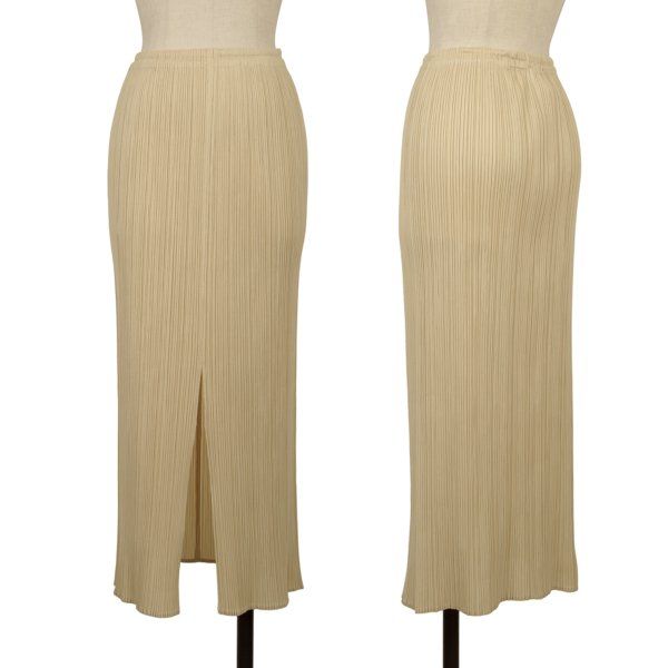 プリーツプリーズPLEATS PLEASE プリーツヘムスリットスカート