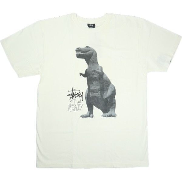 Size【L】 STUSSY ステューシー Big u0026 Meaty Tee Pigment Dyed Tee Natural Tシャツ 白 【中古品-非常に良い】 20836207