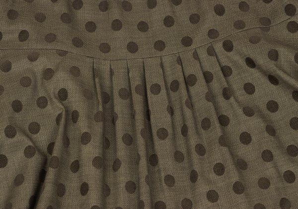 センソユニコSENSOUNICO 慈雨 ドットプリントタックサルエルパンツ