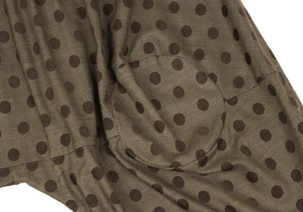 センソユニコSENSOUNICO 慈雨 ドットプリントタックサルエルパンツ