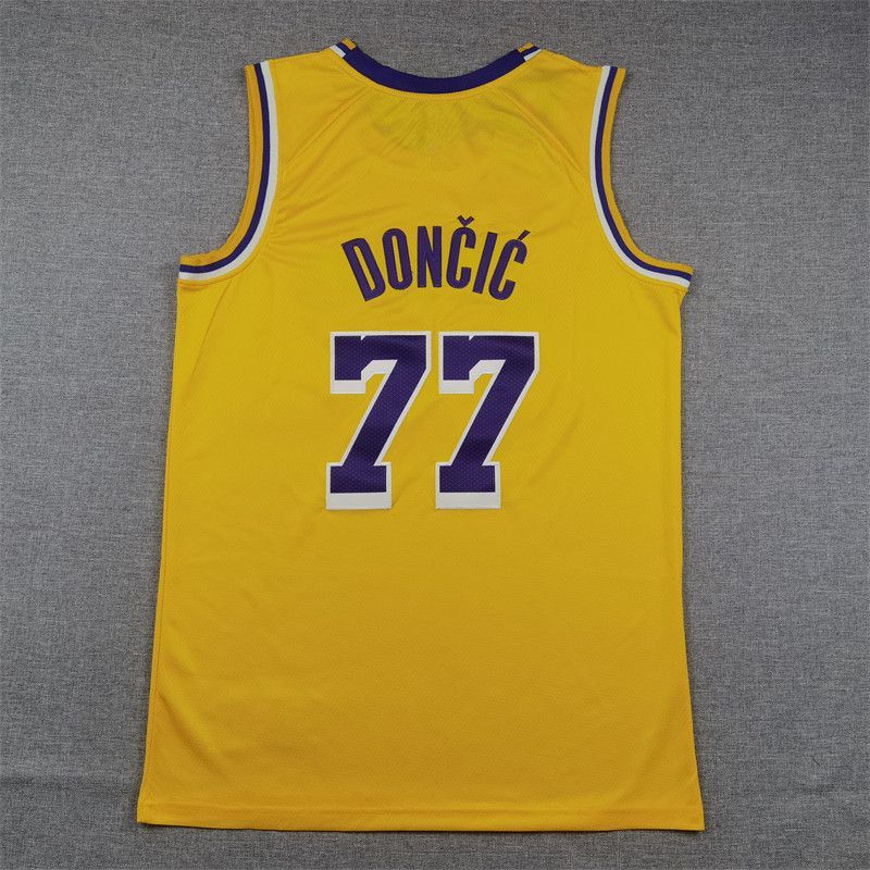 NBA ルカ・ドンチッチ（Luka Dončić）レイカーズ ユニフォーム 刺繍
