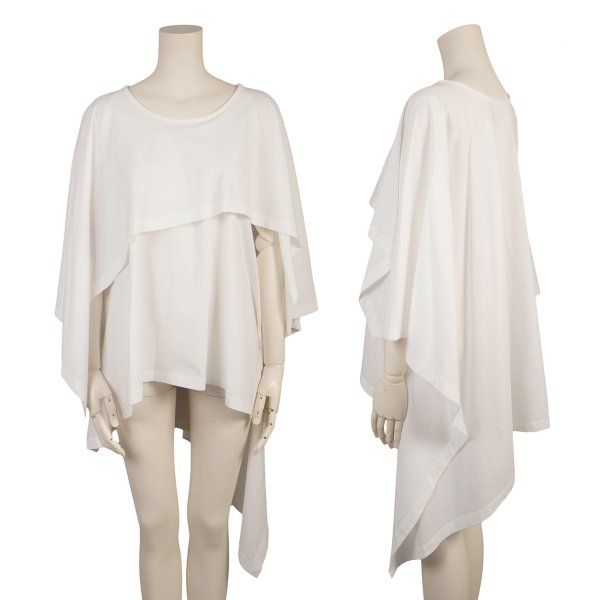 イッセイミヤケISSEY MIYAKE レイヤードドレープカットソー 白2 商品の