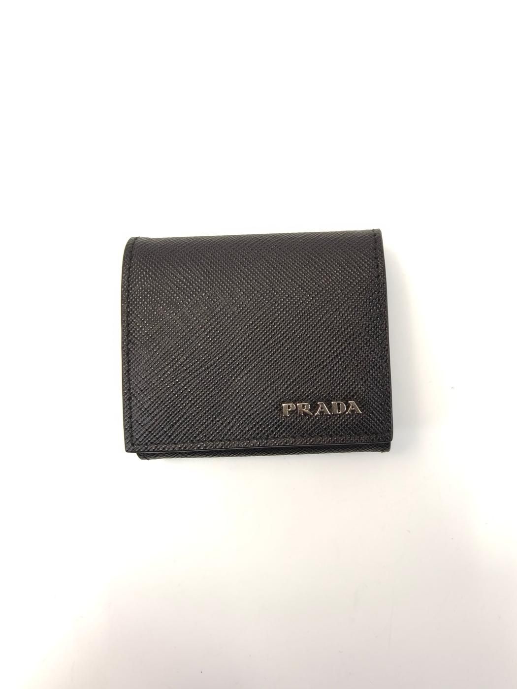 PRADA プラダ サフィアーノレザー コインケース 黒 管理番号：10987