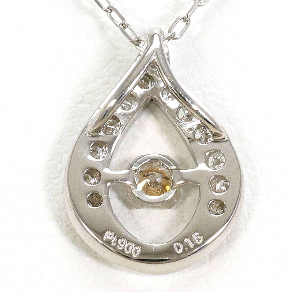 Pt850 ペンダントネックレス ダイヤモンド 0.15ct プラチナ PT900
