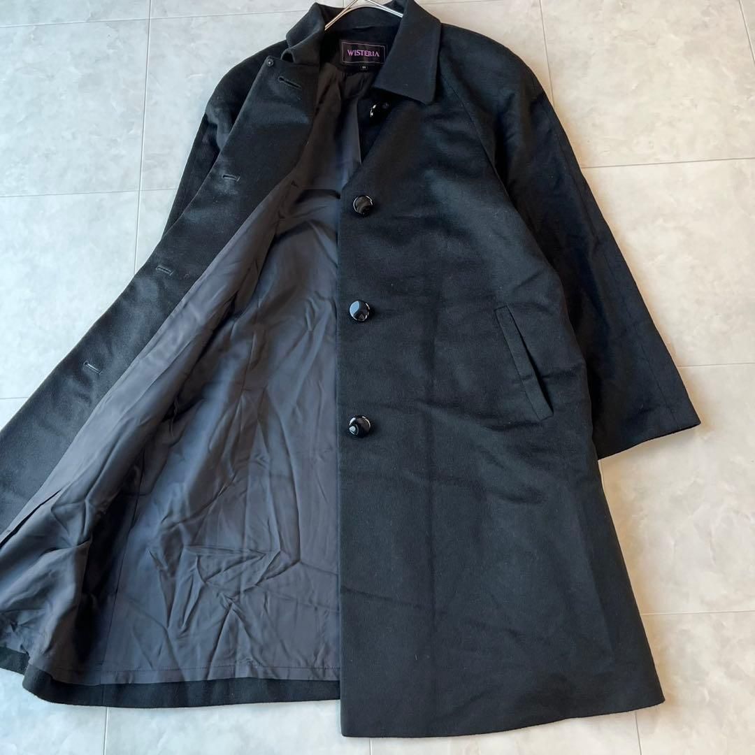 美品 WISTERIA カシミヤ100% ロングコート 黒 11 レディース - メルカリ