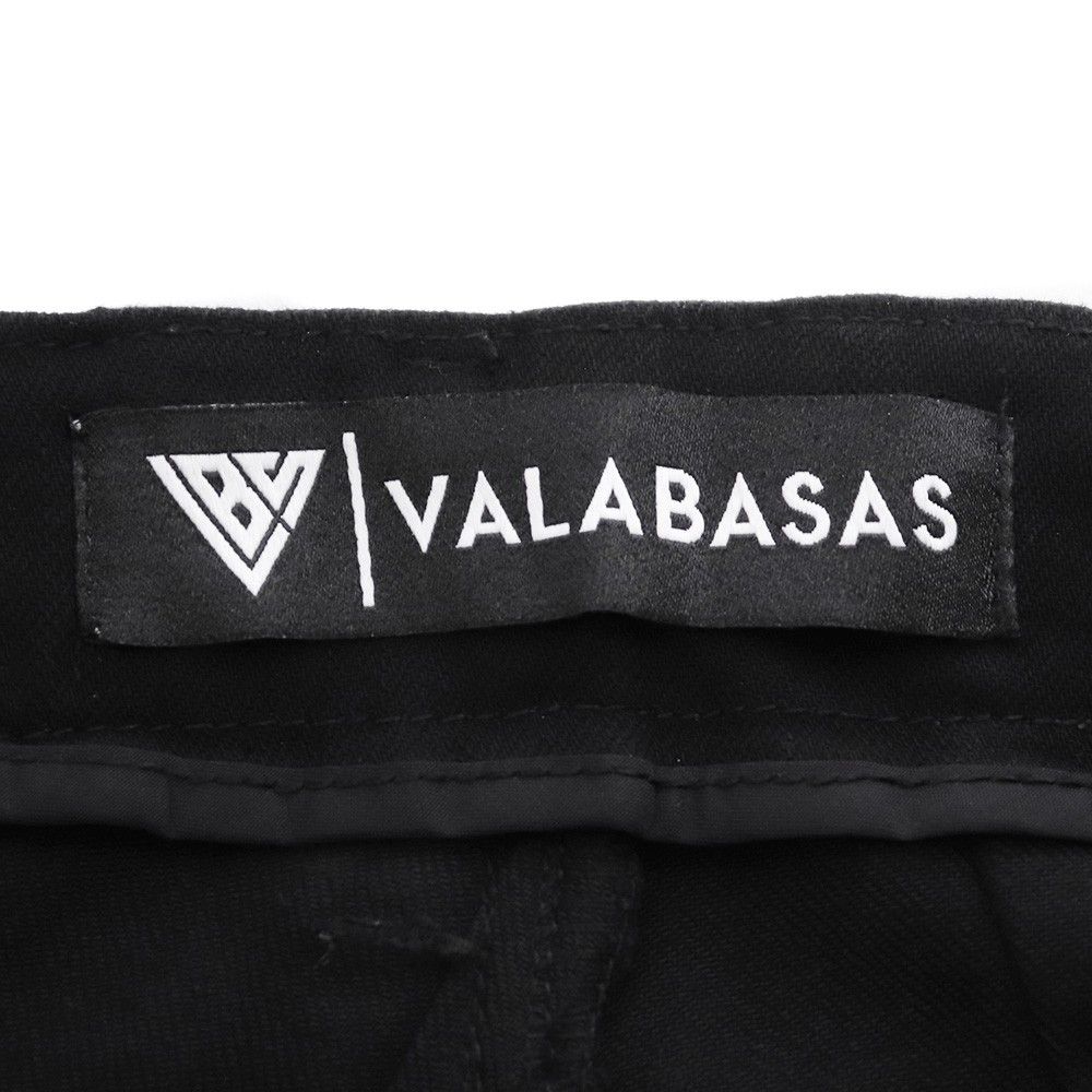 VALABASAS フリンジスタックフレアデニムパンツ サイズ30 ブラック 